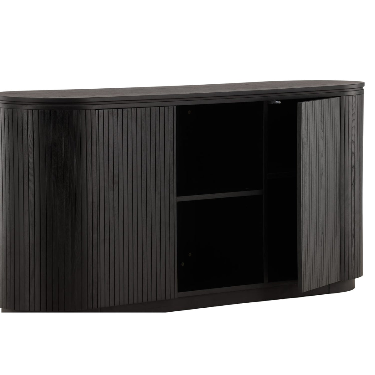 Fjällbacka TV-bänk Black, 48 x 80 x 160