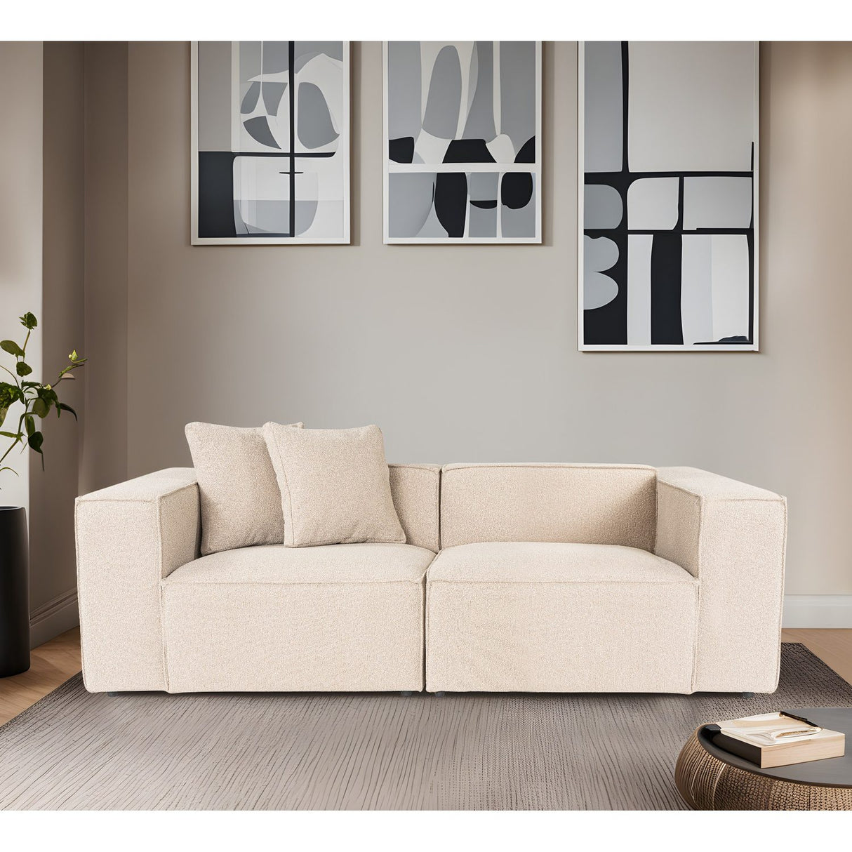 Tbilisi 2-sits (220 x 108 x 65 cm) 2-sitssoffa Persika