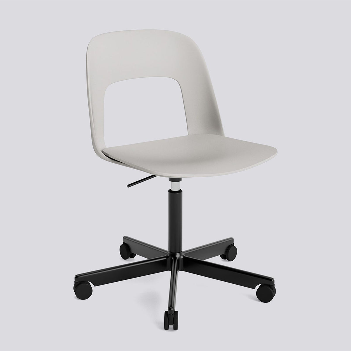 Layout 141 Kontorsstol Sky grey, Black – pulverlackerad aluminium
