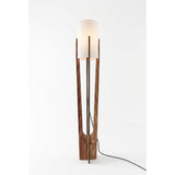 Minimalistisk (H 135 cm) Golvlampa Valnöt