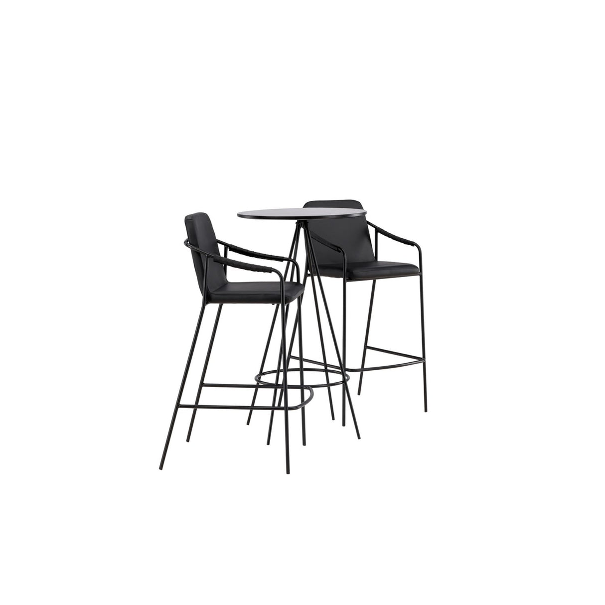Bistro, Tvist Rund matgrupp Svart, Svart, ⌀60