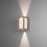 Vale 2x5W LED Koppar Vägglampa Ute Vit