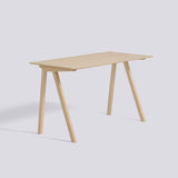 CPH 90 L130 × B65 × H74 cm Skrivbord ekfaner med vattenbaserad lack, massiv ek med vattenbaserad lack