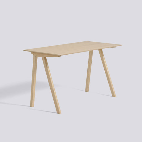 CPH 90 L130 × B65 × H74 cm Skrivbord ekfaner med vattenbaserad lack, massiv ek med vattenbaserad lack