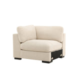 Salerno Hörnsoffa Beige, Vänster Hörndel