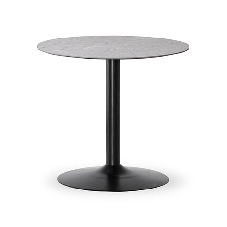 Miles Matbord  Ø 80 cm Runt Sandstenslaminat, Trumpfot