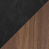 S.I.T Stol Vintage Black Art.Leather, Walnut