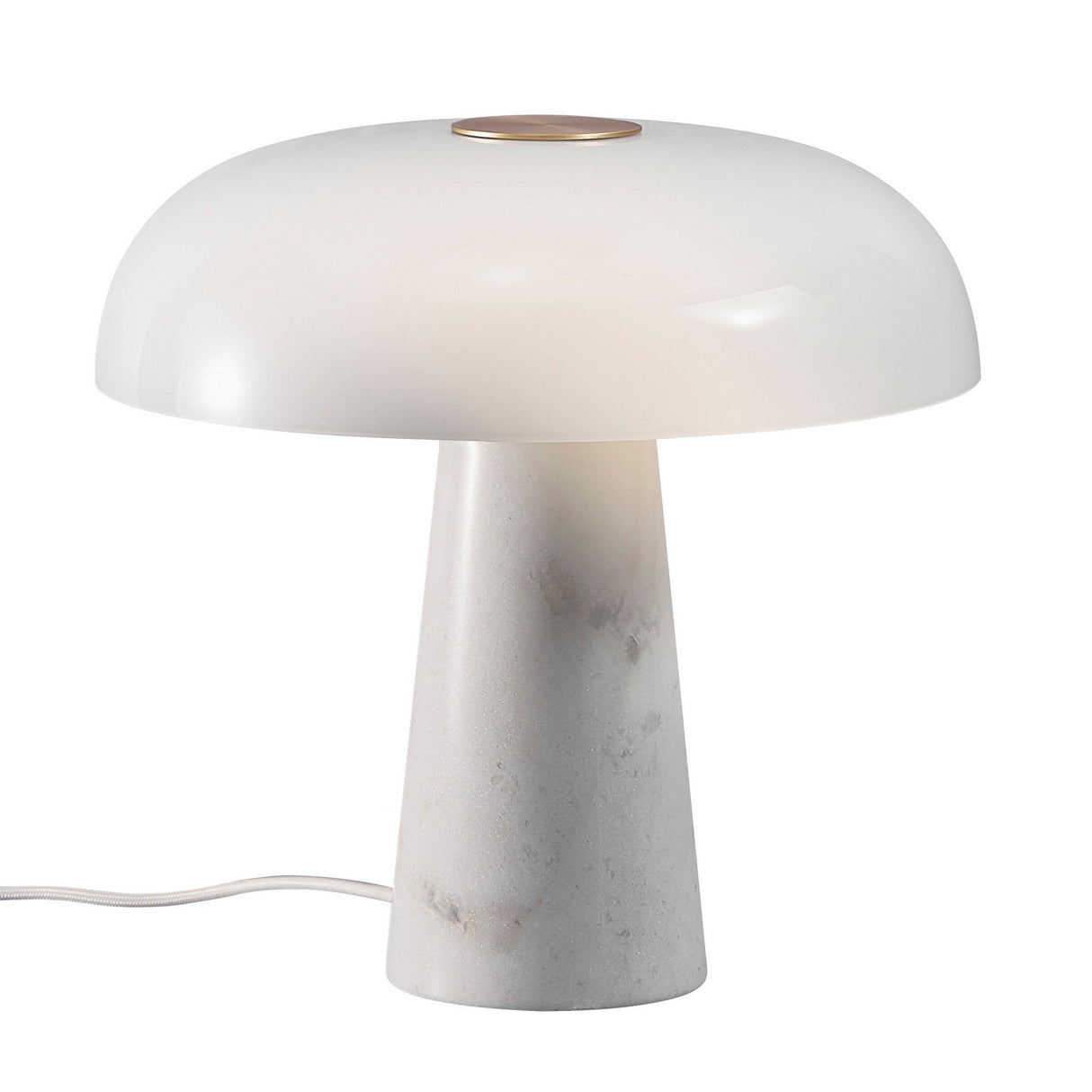 Glossy Bordslampa Opal Vit