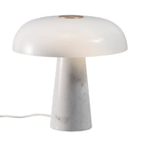 Glossy Bordslampa Opal Vit