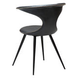 Flair Stol Raven Black Art.Leather, Black