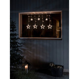 Gardin 7 stjärnor 77 amber LED multifunktion Ljusslinga Ute
