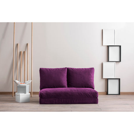 Taida (130 x 125 x 30 cm) 2-sits bäddsoffa Lila