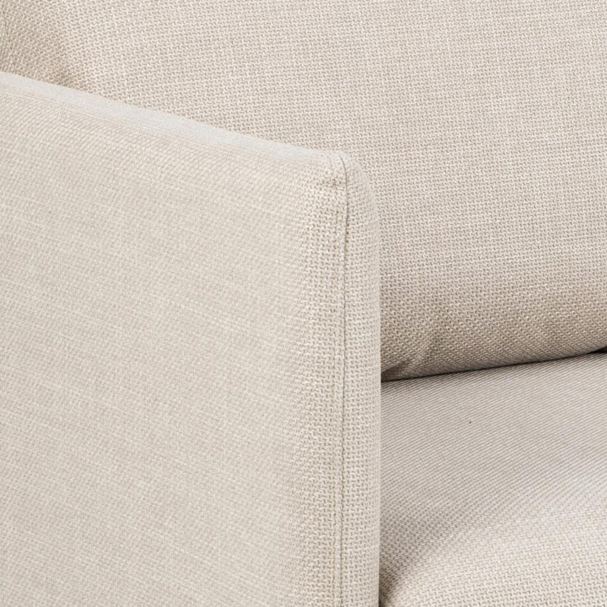 Milly 2-sits med schäslong Basel tyg Beige 24