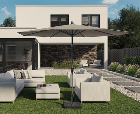 Riva Parasoll 300 cm Sandstone / Ivory