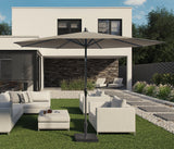 Riva Parasoll 250 cm Teak Look / Ecru