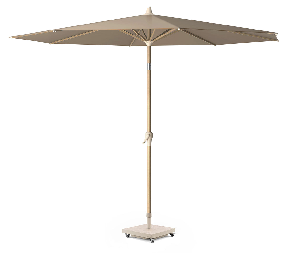 Riva Parasoll 250 cm Teak Look / Taupe