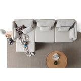 Quito Relax (185 x 95 x 92 cm) Hörnsoffa Creme