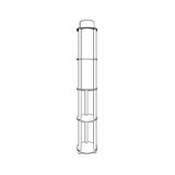 Tallinn Square V2 (H 150 cm) Valnöt Golvlampa