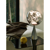 Melt Cone Fat Bordslampa Silver