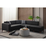 Harare (125 x 190 cm) Bäddsoffa, hörn Antracit, Höger