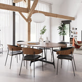 Crib Stol Vintage Black, Walnut