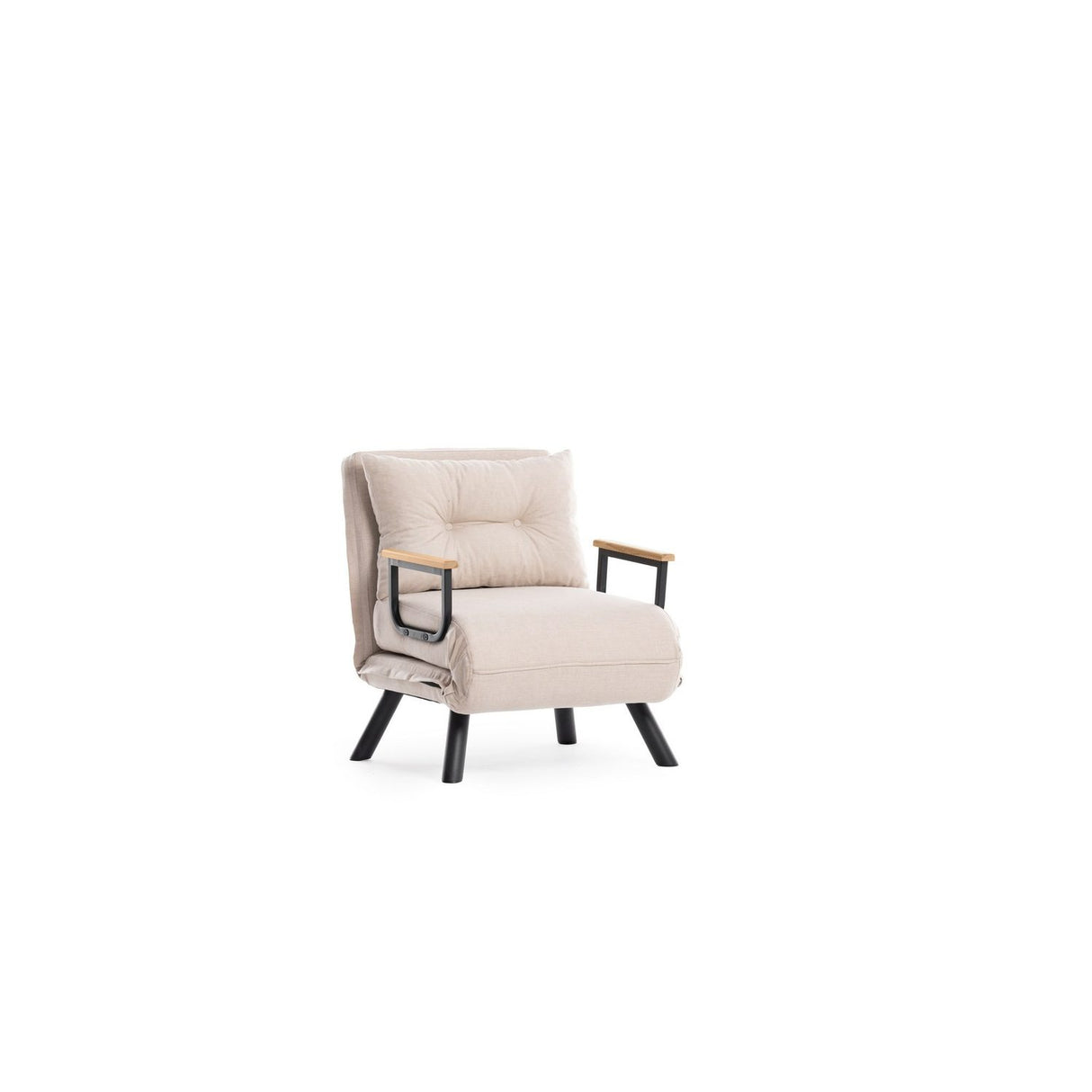 Tarawa v2 Enkel (26 x 120 x 60 cm) Creme 1-sits bäddsoffa