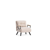 Tarawa v2 Enkel (26 x 120 x 60 cm) Creme 1-sits bäddsoffa