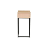 Regal Sängbord Vitpigmenterad Ek, 60 cm