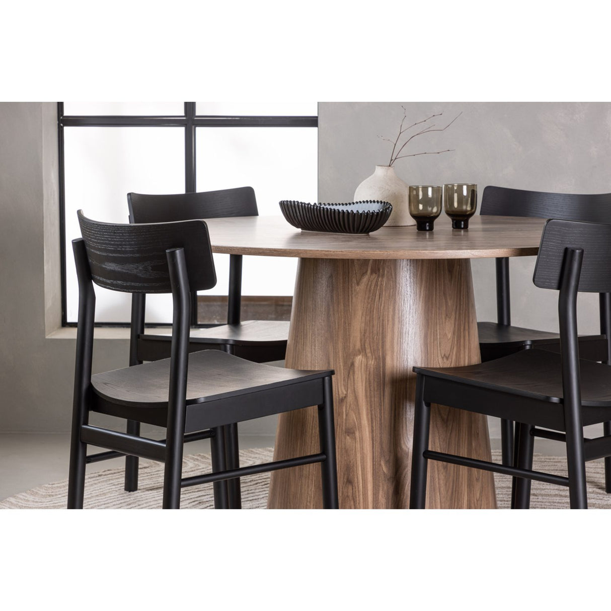 Lanzo, Montros Rund matgrupp Svart, Natur, ⌀120