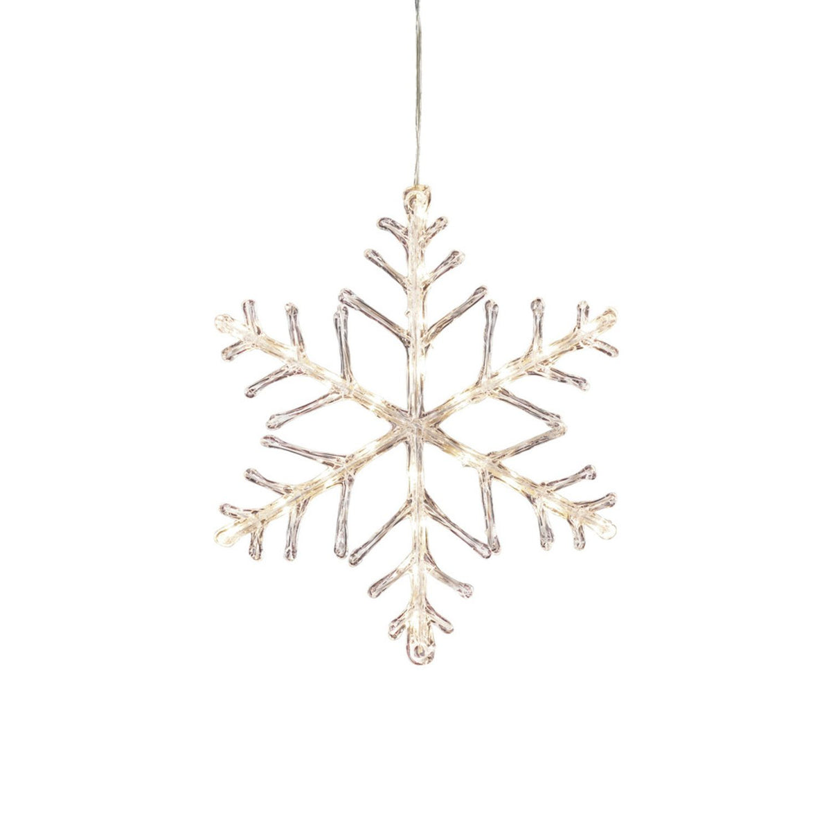 Snöflinga akryl 40 cm LED Varmvit Ljusdekoration Ute