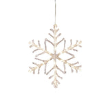 Snöflinga akryl 40 cm LED Varmvit Ljusdekoration Ute