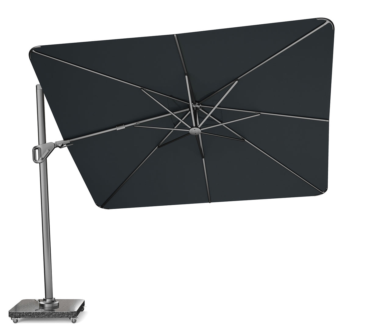 Nexus T2 Frihängande Parasoll 300x300 Anthracite / Faded Black