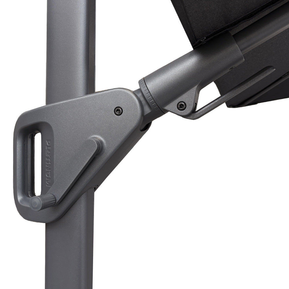 Nexus T2 Frihängande Parasoll 300x300 Anthracite / Faded Black