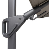 Nexus T2 Frihängande Parasoll 300x300 Anthracite / Havana