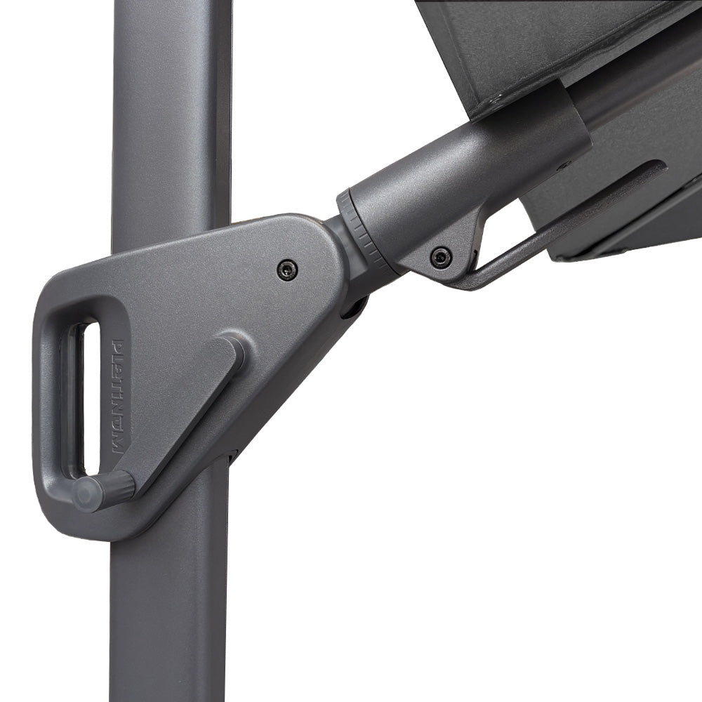 Nexus T2 Frihängande Parasoll 300x300 Anthracite / Manhattan