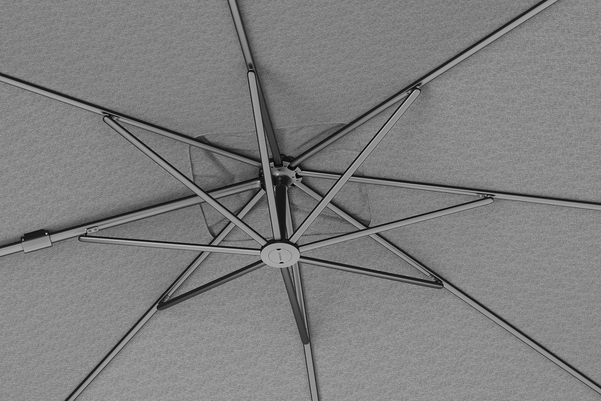 Nexus T2 Frihängande Parasoll 300x300 Anthracite / Manhattan