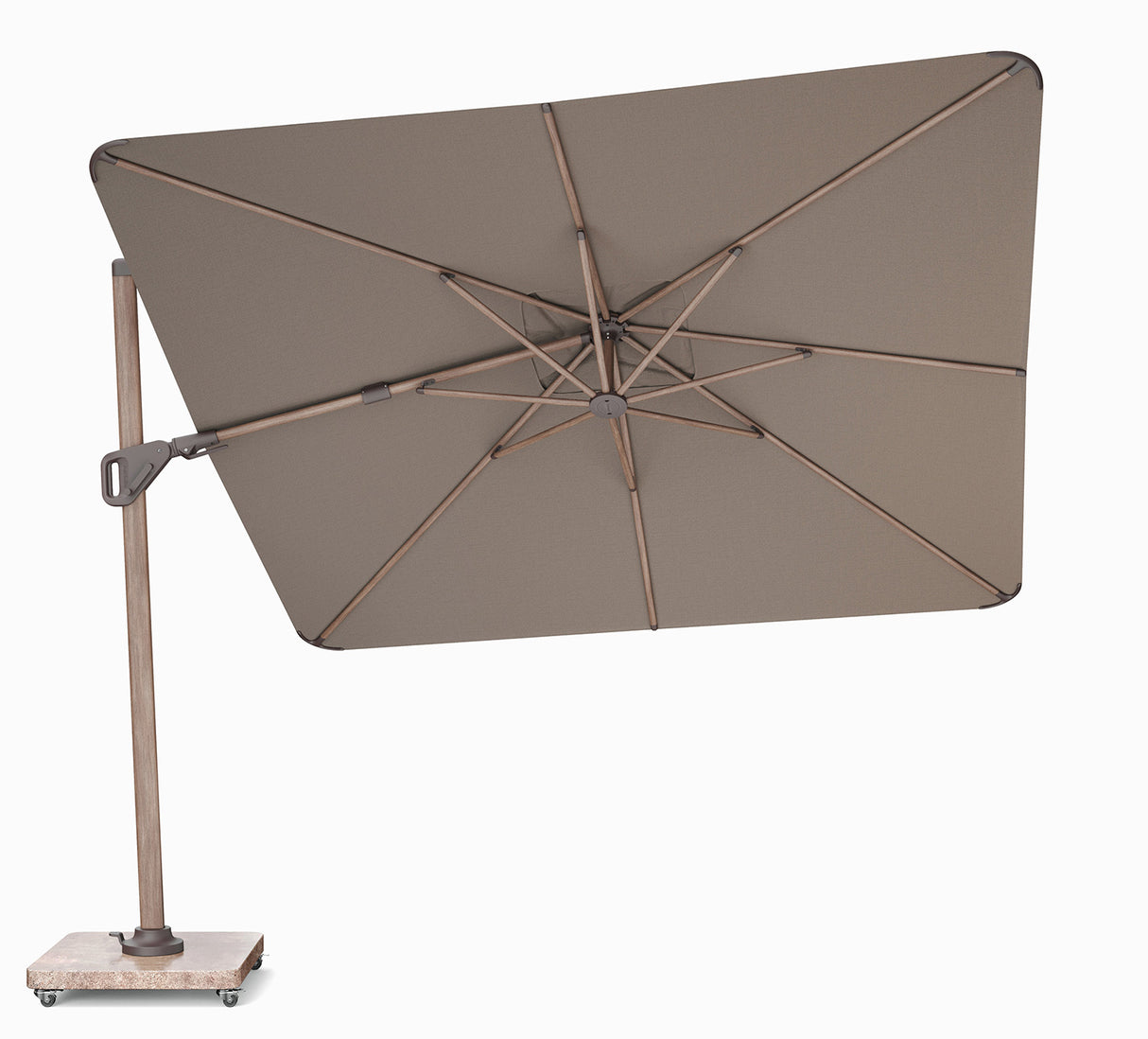 Nexus T2 Frihängande Parasoll 300x300 Mocha / Havana