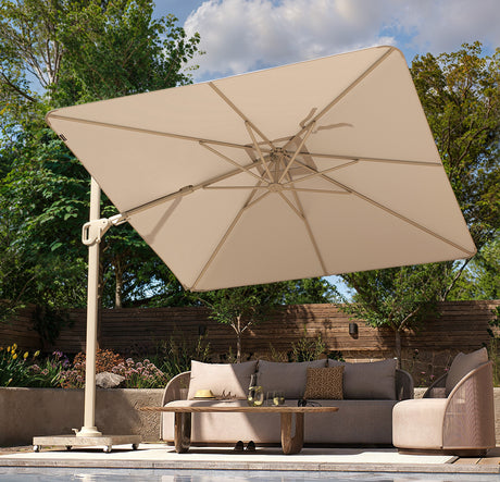 Nexus T2 Frihängande Parasoll 300x300 Mocha / Havana