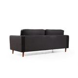 Rom (215 x 90 x 70 cm) 3-sitssoffa Svart ek