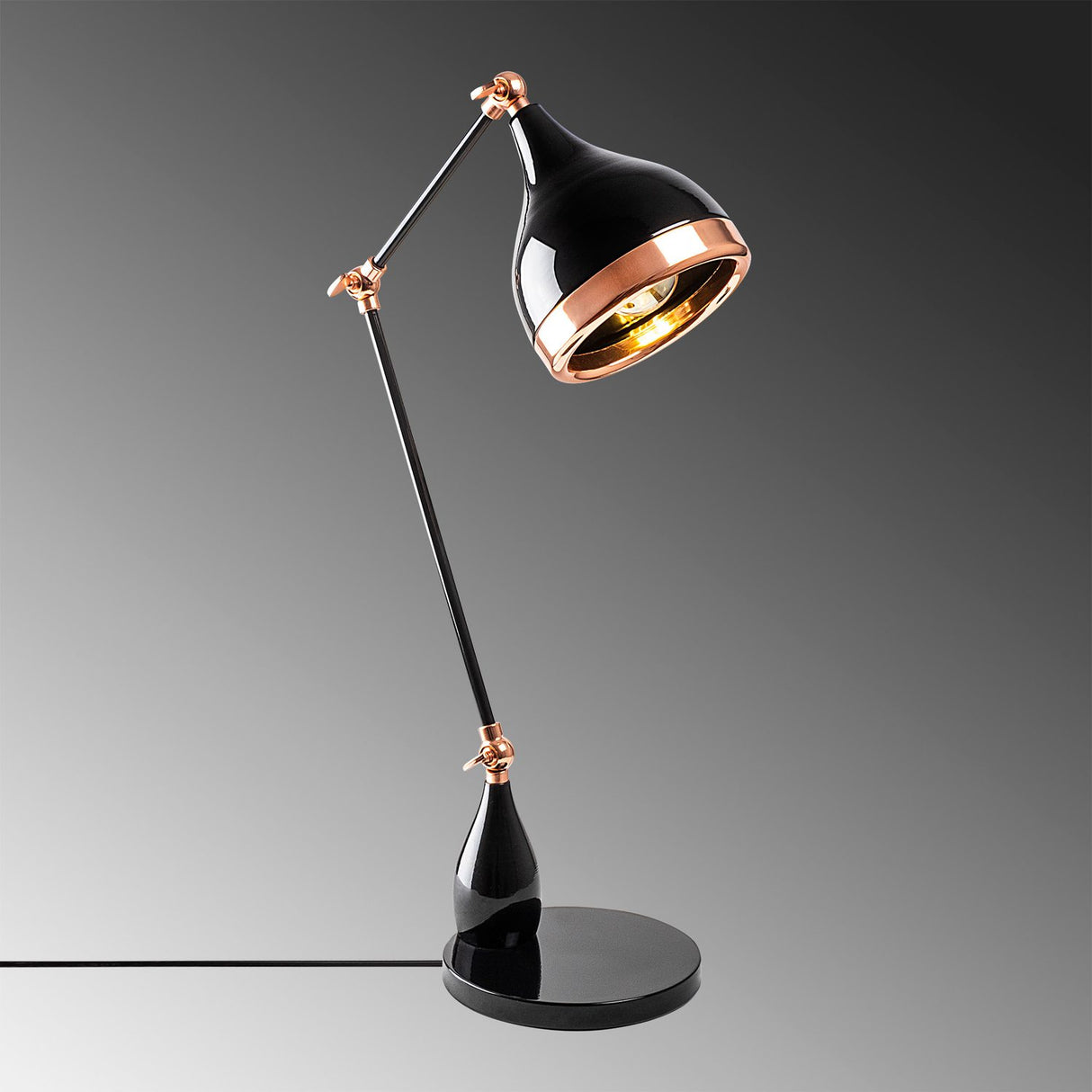 Vegas Bordslampa Svart / Koppar