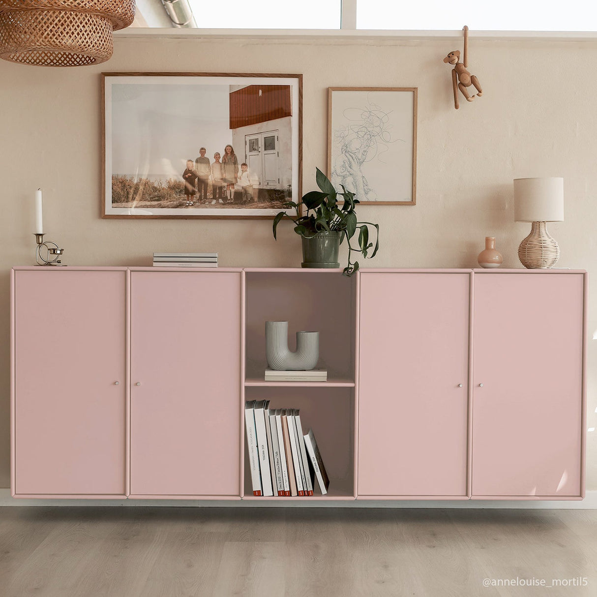 Savannah Quadrant-skänk Rosa