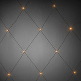 Nät LED Svart kabel 24V/IP44 Ljusslinga Ute 1x1m, Amber