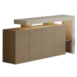 Cork (170 x 80 x 35 cm) Konsolbord Travertin, varm ek
