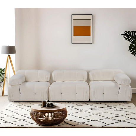 Quito 3-sits (288 x 95 x 75 cm) 3-sitssoffa Vit