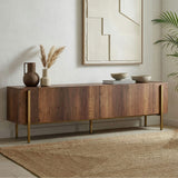 Carlito TV-bänk Walnut Gold