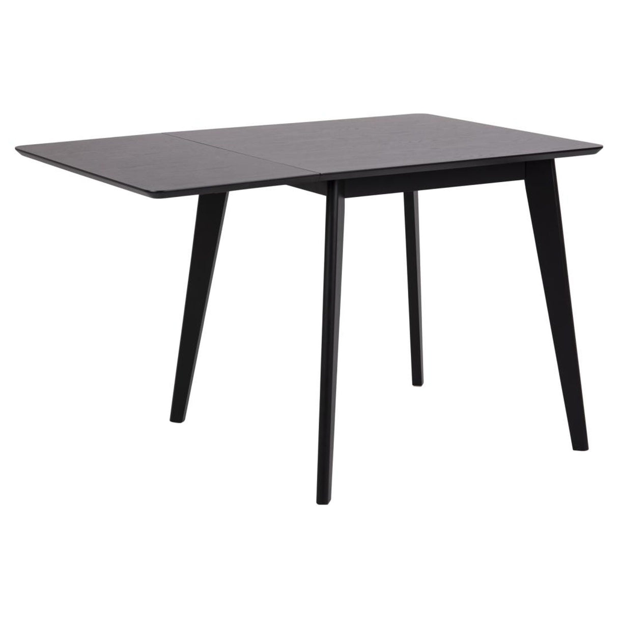 Roxby Matbord 80/120x76x80 cm Svart