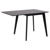 Roxby Matbord 80/120x76x80 cm Svart