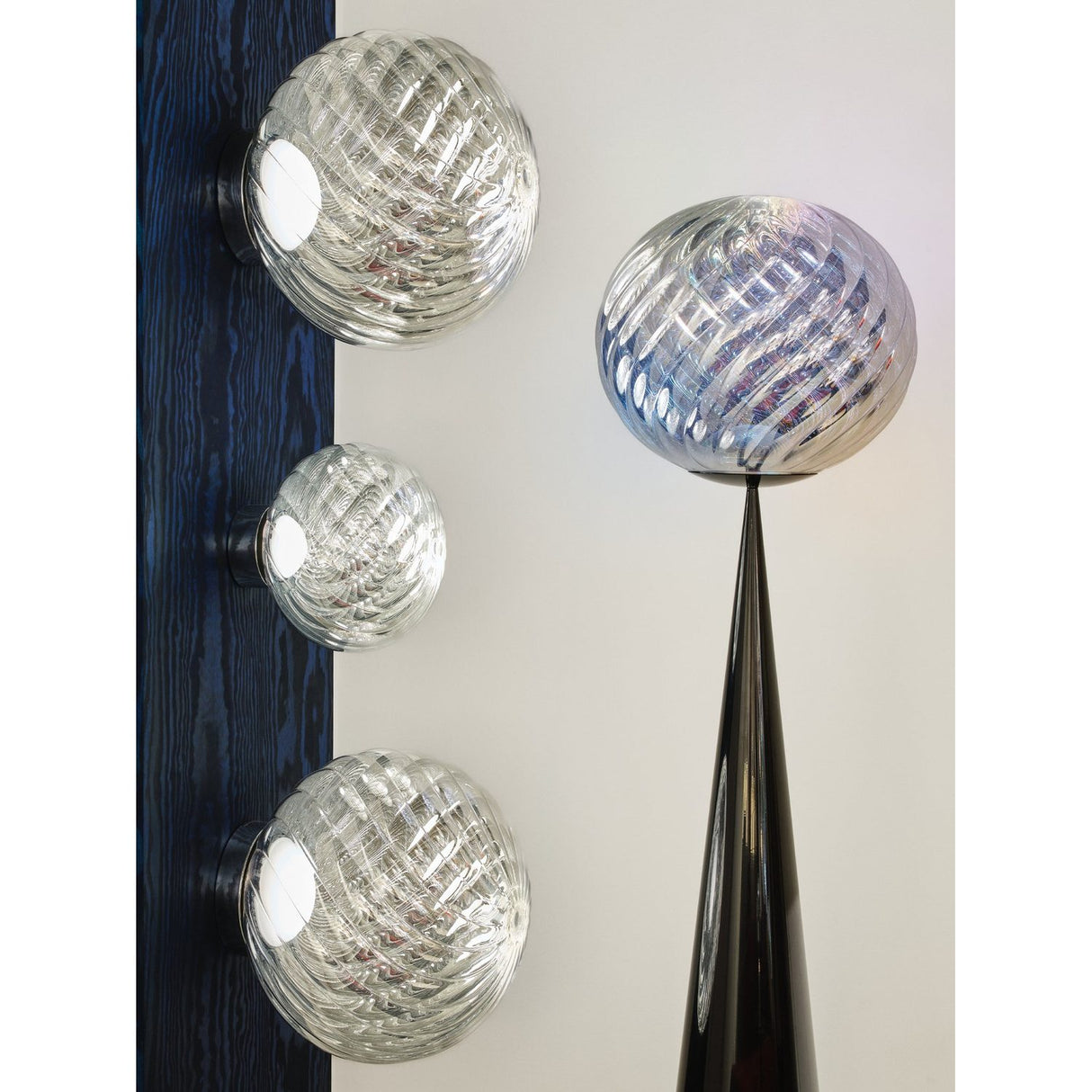 Whirl Pendellampa LED Silver/Dichroic, 45 cm