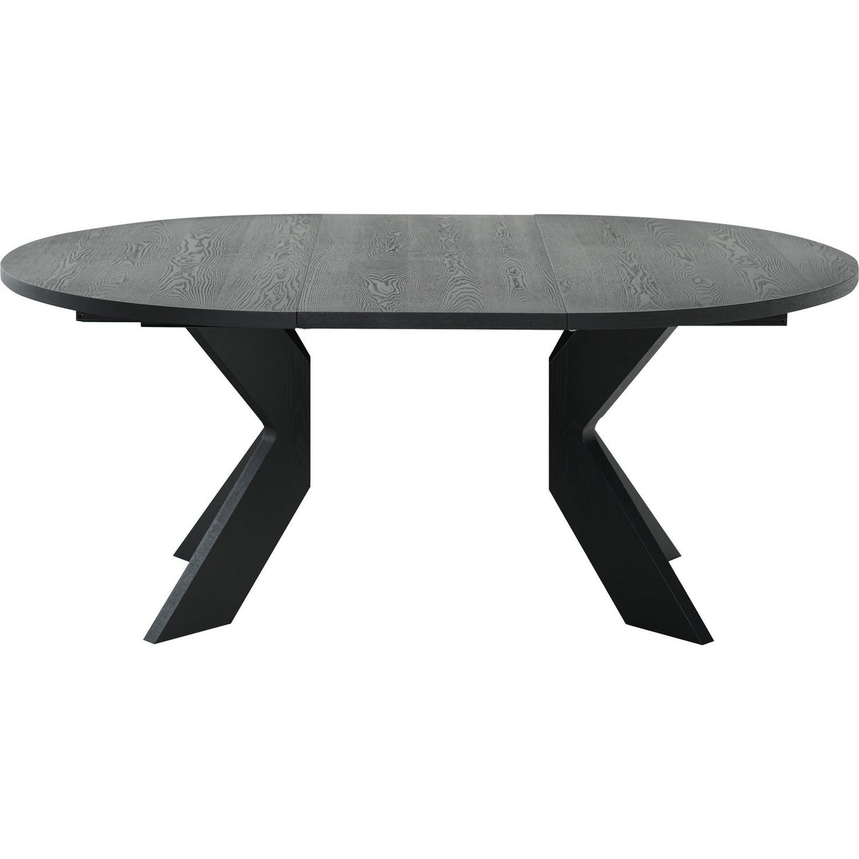 Alver Matbord Svart, Med 2 tillägg, 130 cm