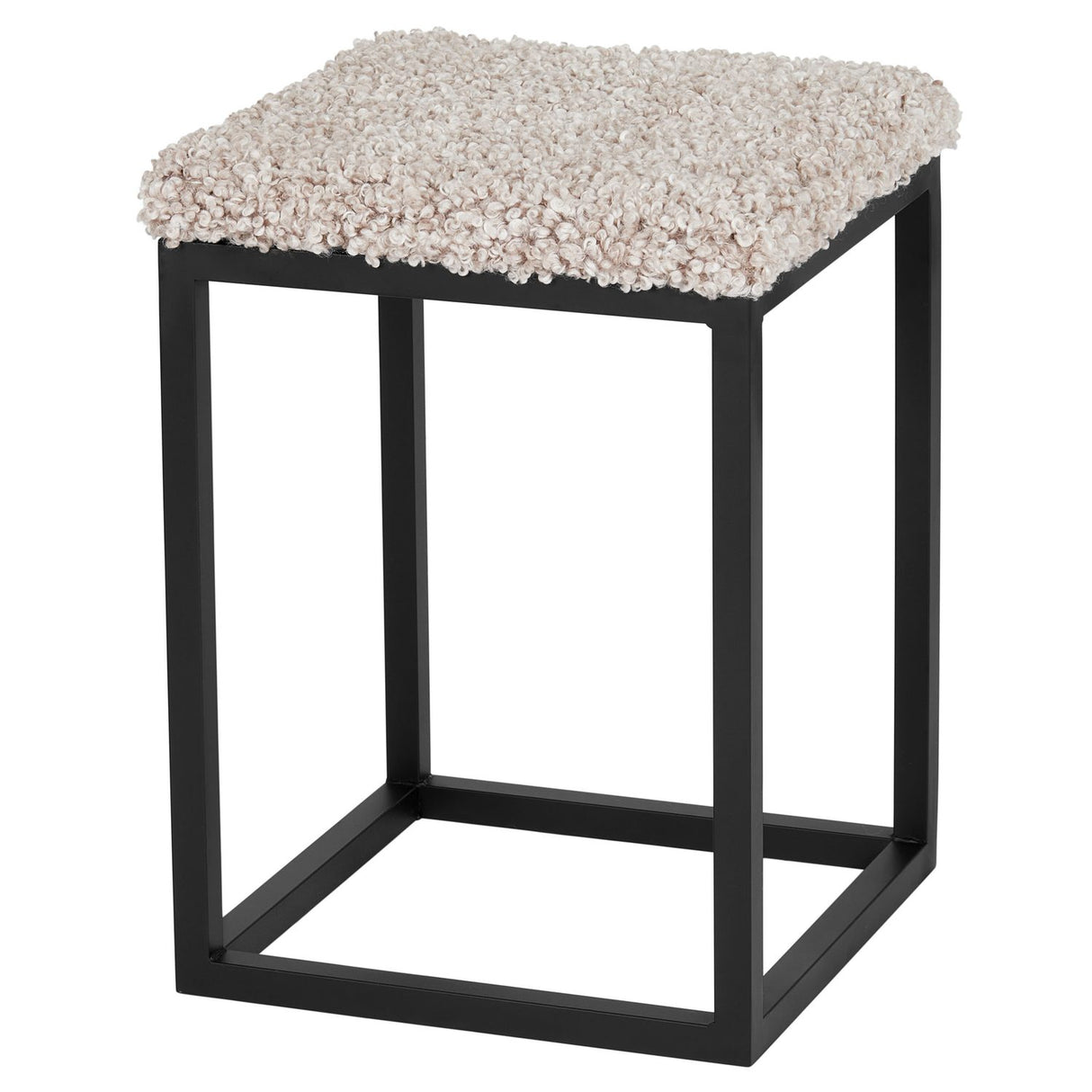 Palle Lumme 35x35x50 cm Bänk med Sittdyna Sand/Black